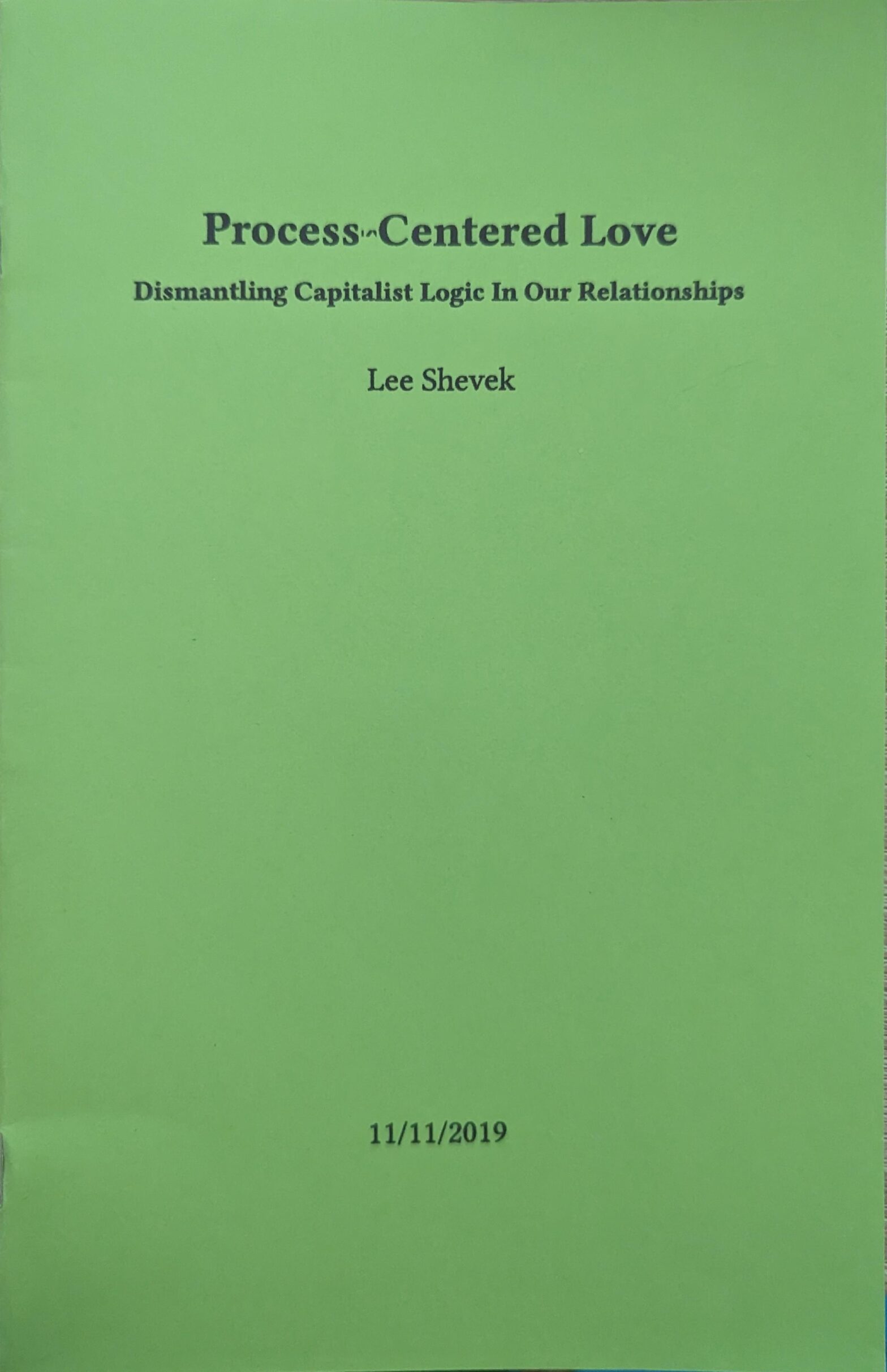 Process-Centered Love